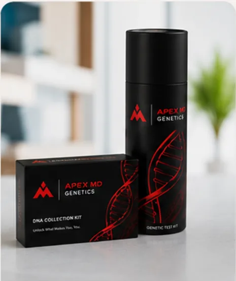 Apex MD DNA collection kit and genetic test tube