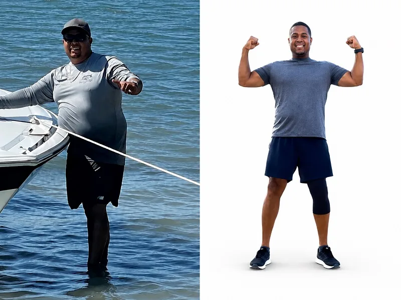 Pablo Lopez before and after