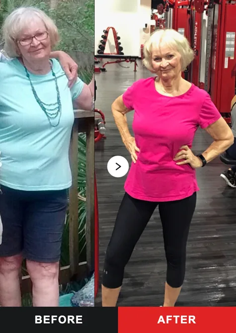 Before and after transformation