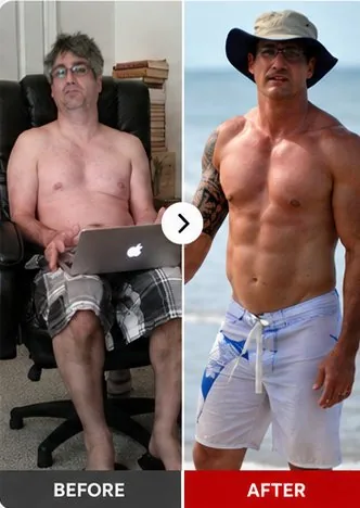 Before and after transformation