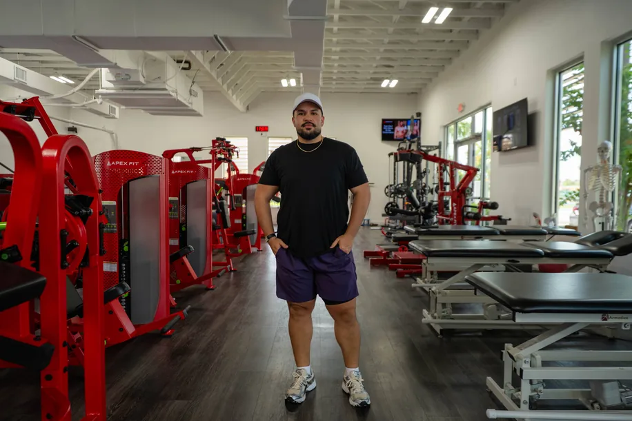 Carlos Velez after the program