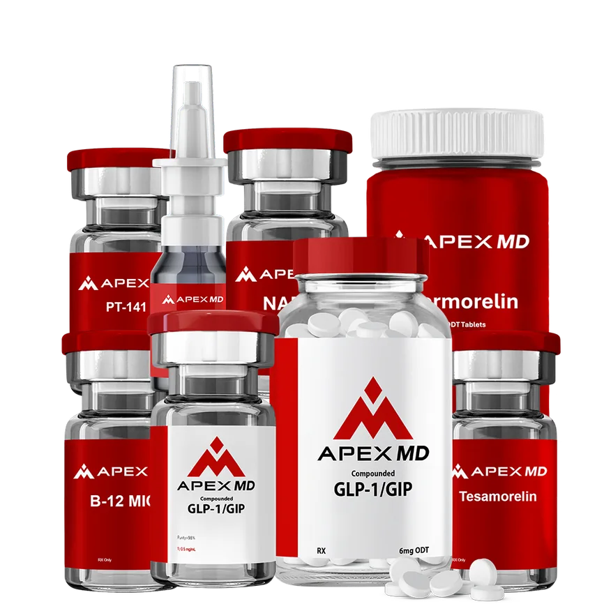 Apex MD peptide product lineup