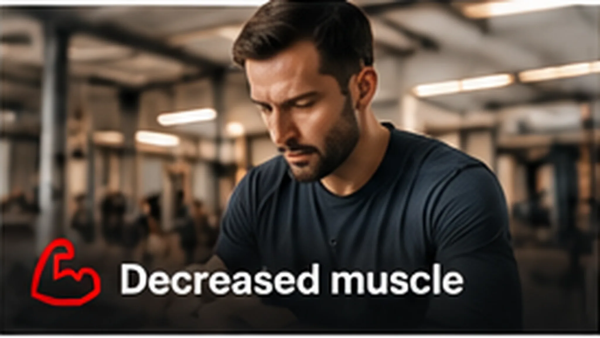 Decreased muscle