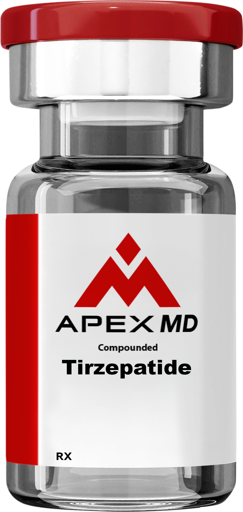 Apex MD compounded Tirzepatide vial