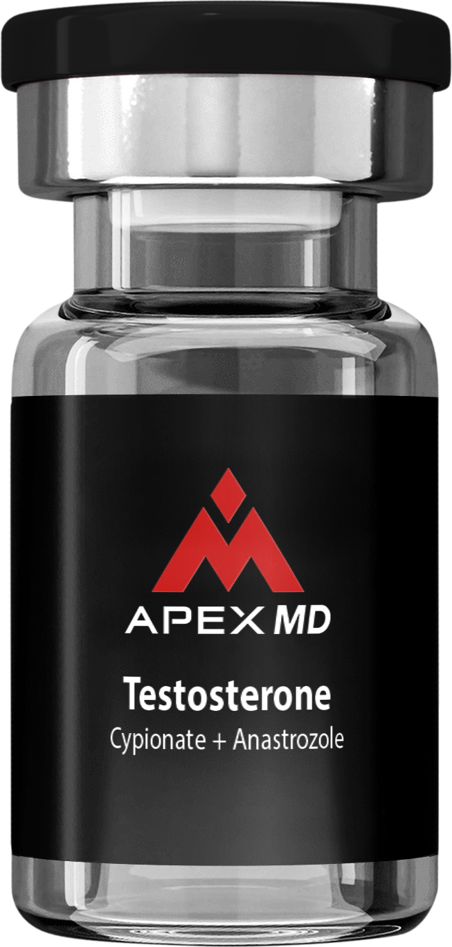 Apex MD Testosterone Cypionate + Anastrozole vial