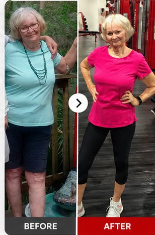 Before and after transformation