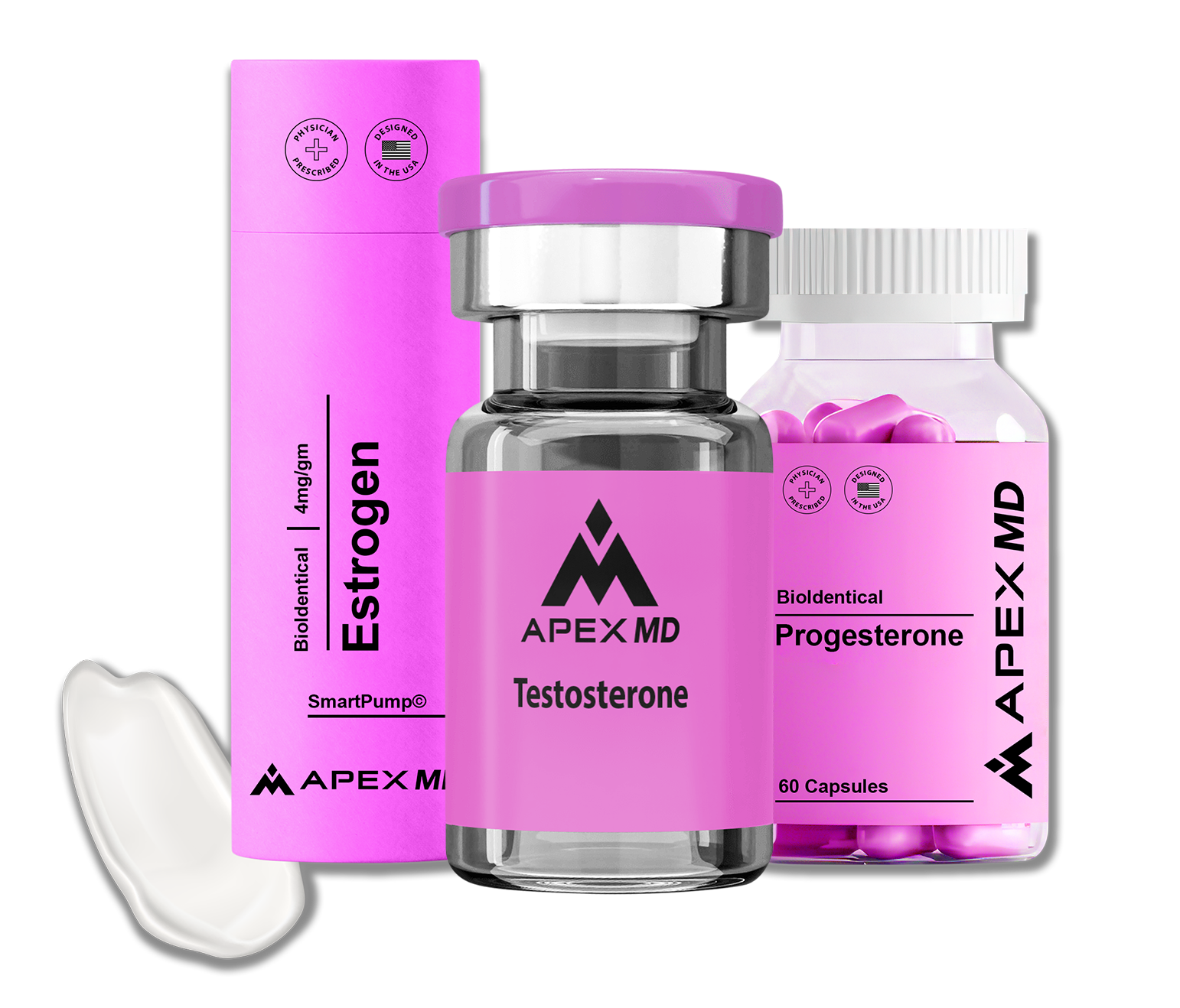 Apex MD hormone therapy products