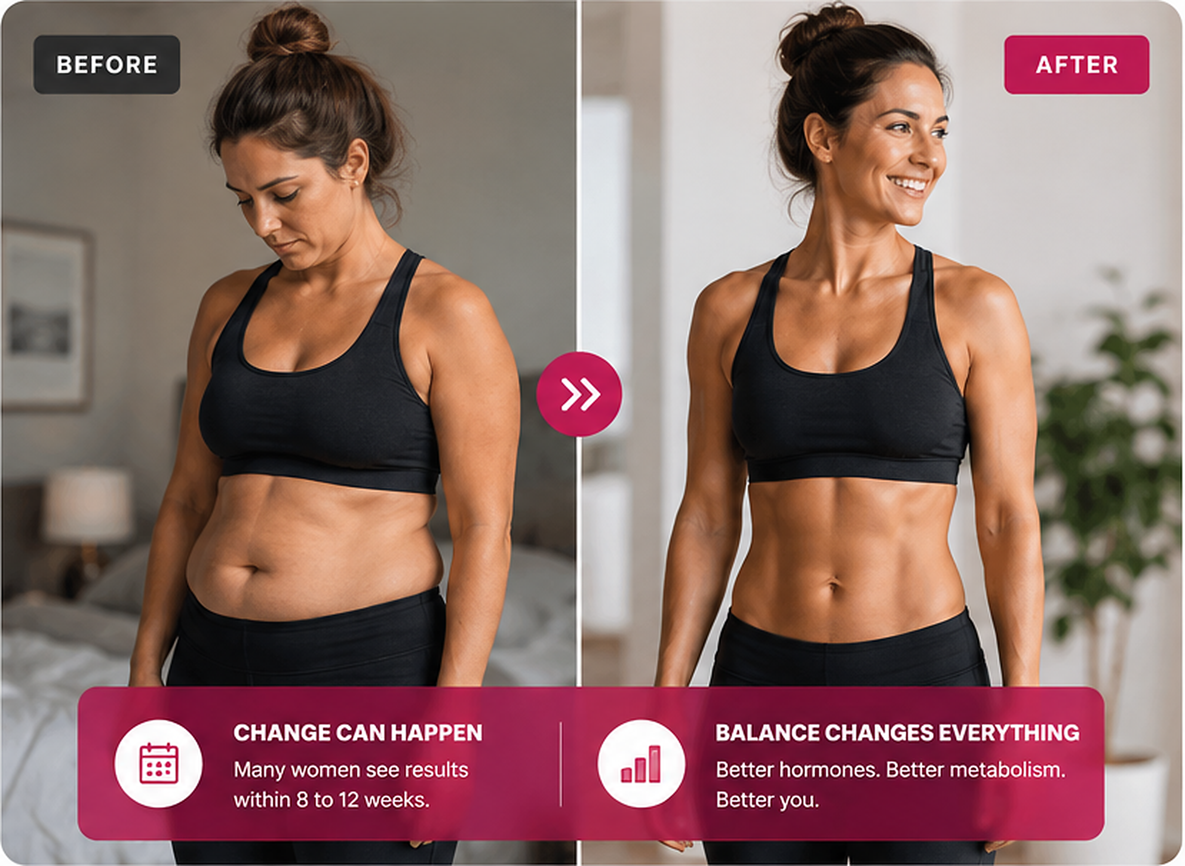 Apex MD patient before and after metabolic and hormone optimization