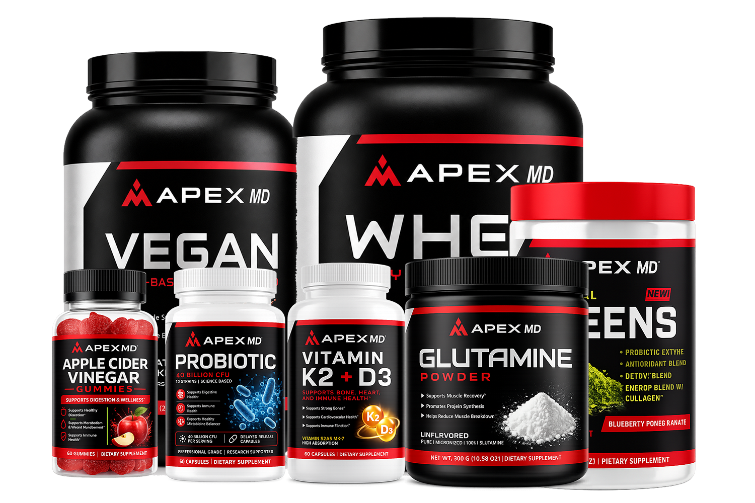 Apex MD personalized vitamin and supplement lineup